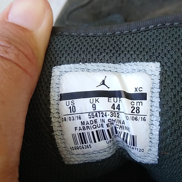 NIKE AIR JORDAN 1 Retro Mid Sequoia Green Mens - Picture 8 of 9